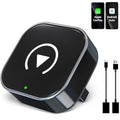 2025 Upgraded Wireless CarPlay Adapter,Effortlessly Convert Wired to Wireless CarPlay,Suitable for cars with carplay,Compatible with iPhone iOS 10+ & Android Auto,Mini&Stable Car Play Wireless Adapter