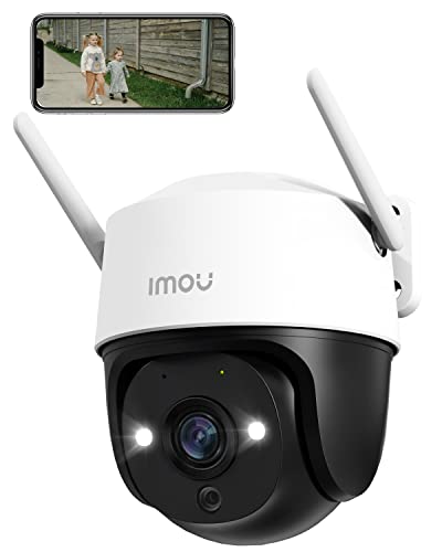 Imou 2K Outdoor Security Camera with AI Human/Vehicle Detecion, 360° PTZ WiFi Outdoor Camera Home IP CCTV with 30m Color Night Vision, Auto Motion Tracking, 2-way Audio, IP66, Siren Spotlight
