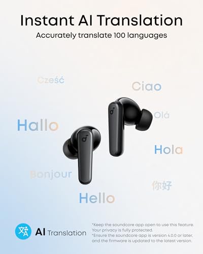 soundcore by Anker P20i True Wireless Earbuds, 10mm Drivers with Big Bass, Bluetooth 5.3, 30H Long Playtime, IPX5 Water-Resistant, 2 Mics for AI Clear Calls, 22 Preset EQs, Customization via App